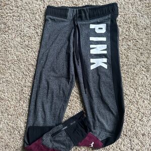 Victoria secret XS yoga pants/joggers with ankle zip. Smoke free home!